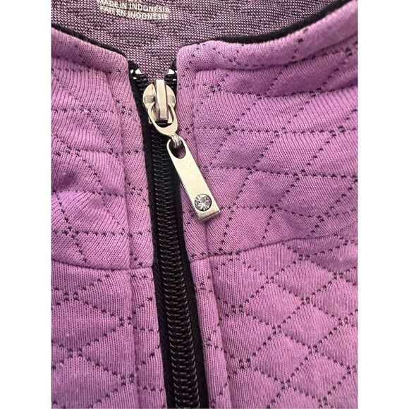 Allison Daley Lavender Quilted Zip Up - Picture 6 of 8